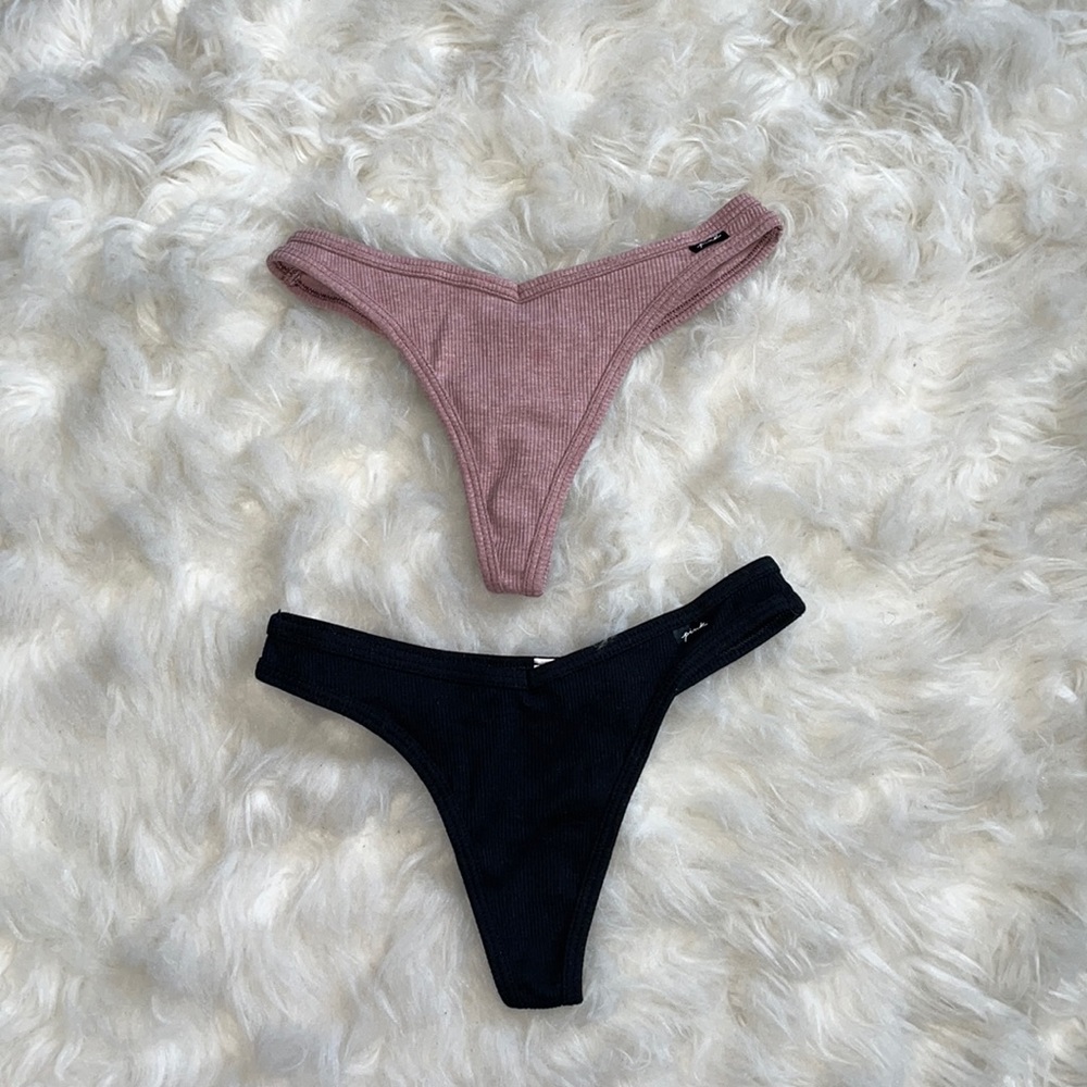 Pink Victoria’s Secret Thongs. Size XS.